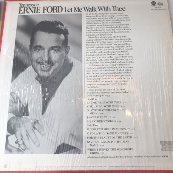 Tennessee Ernie Ford ‎/ Sweet Hour Of Prayer (Vinyl LP) Capitol SF-507 EX - Picture 4 of 5